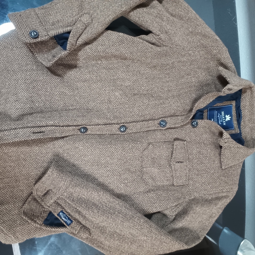 Brown Herringbone Women's Jacket